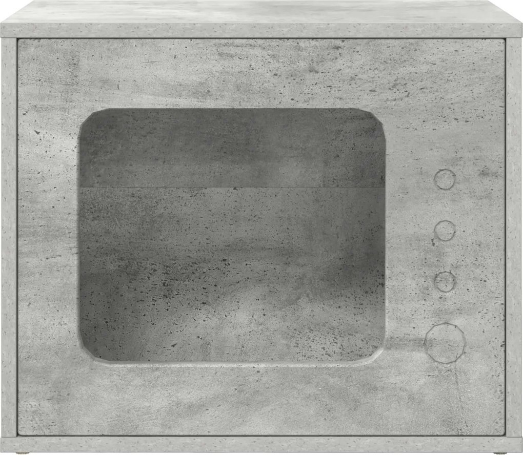 vidaXL Macska Ház Beton 51 x 30 x 42,5 cm Faanyag
