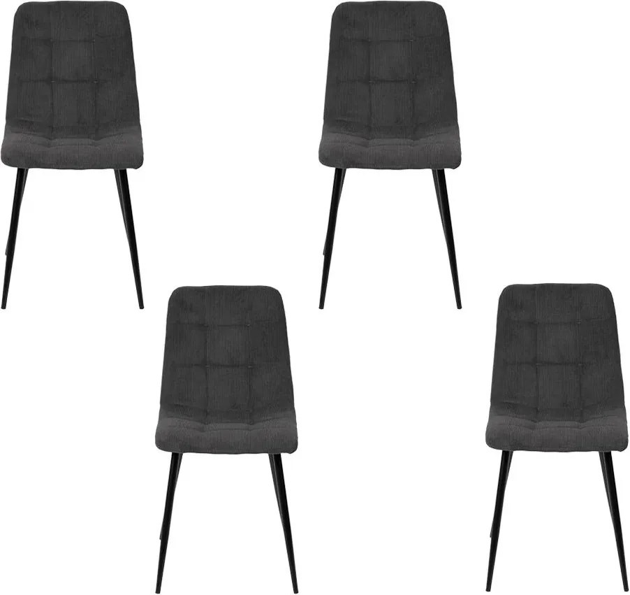 Avenberg ARDEN Étkezőszék szett - 4db, szürke