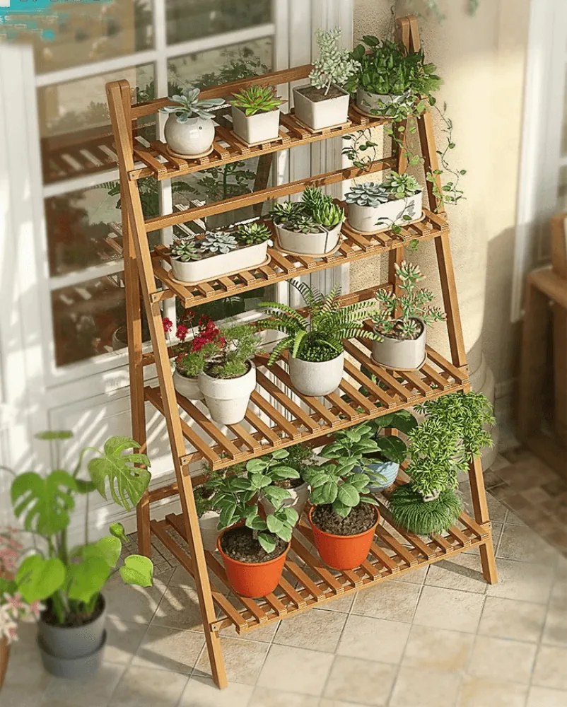 Összecsukható állvány, bambusz, NEPEL TYP 2 + ajándék