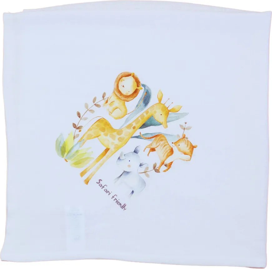 Textil tetra kifogó-törölköző szafaris mintával 140x140cm