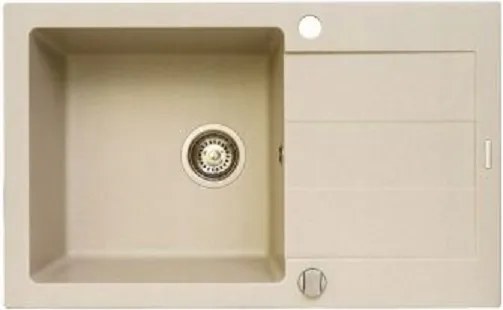 Mosogató Pyramis Sparta plus 78x48 1B1D bézs 070052601 bézs