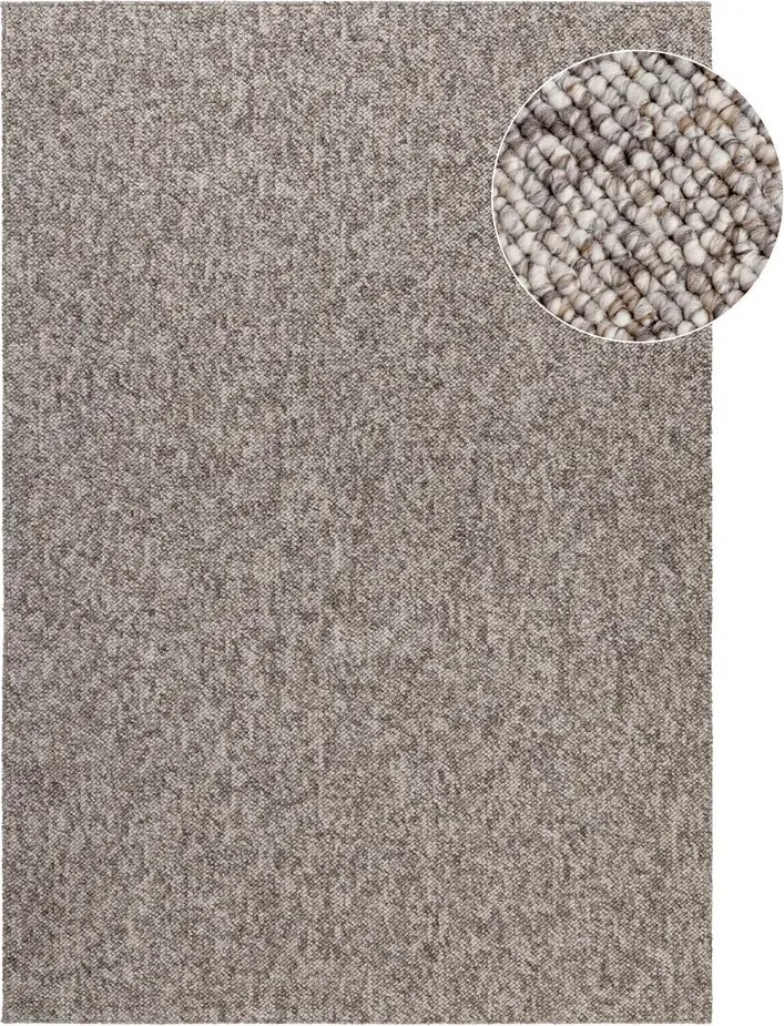 Lapos szövésű szőnyeg nappaliba 200x290cm, Taupe színű hurok