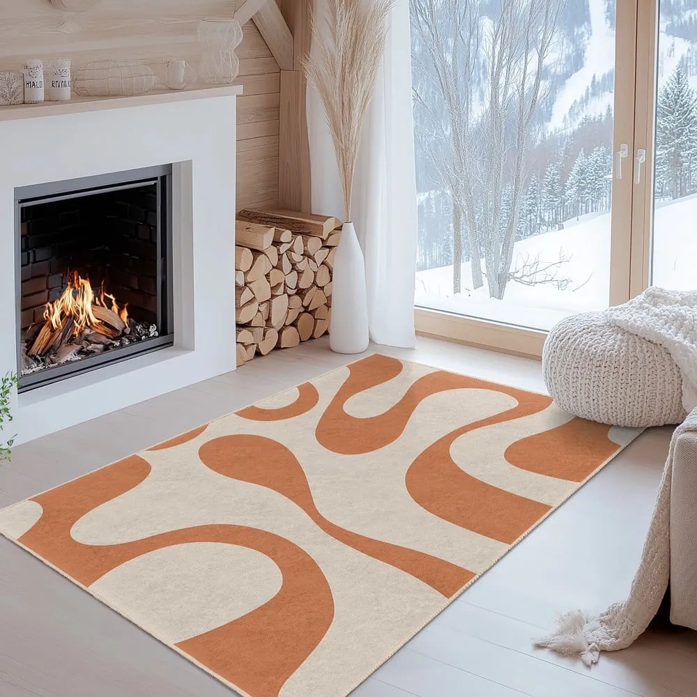 Narancssárga mosható futószőnyeg 80x200 cm Caramel Latte – Mila Home