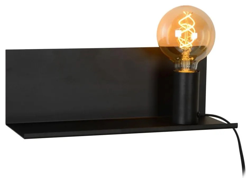 Lucide 06218/01/30 - Fali lámpa SEBO 1xE27/40W/230V fekete