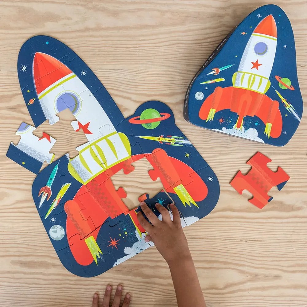 Puzzle (darabszám 18) Space Age rocket – Rex London