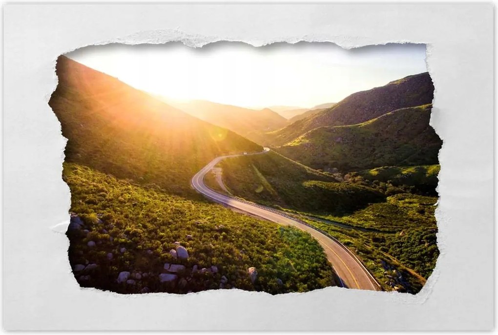 Poszterek 120x80 Út Erdő Hegyek