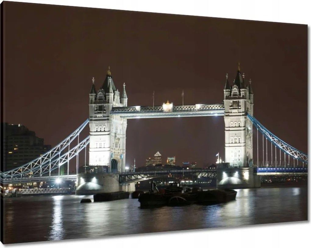 Vászonkép 100x70 Megvilágított toronyhíd