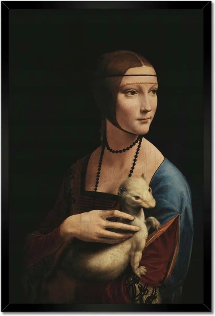 Poszterek keretben 40x60 Hölgy menyéttel Gronostaj