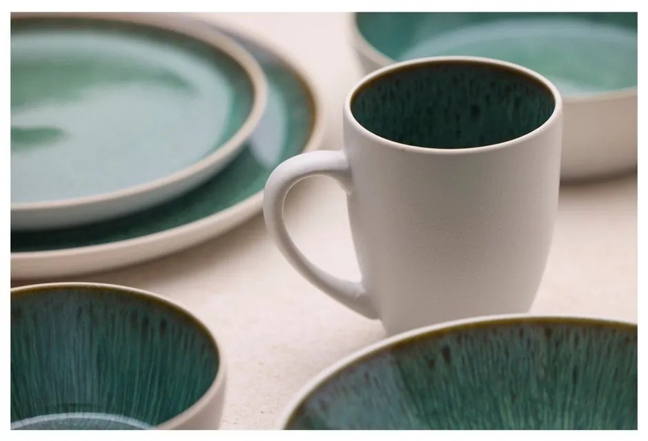 Fehér-zöld kerámia bögre 300 ml Gastro White/Green – Bitz