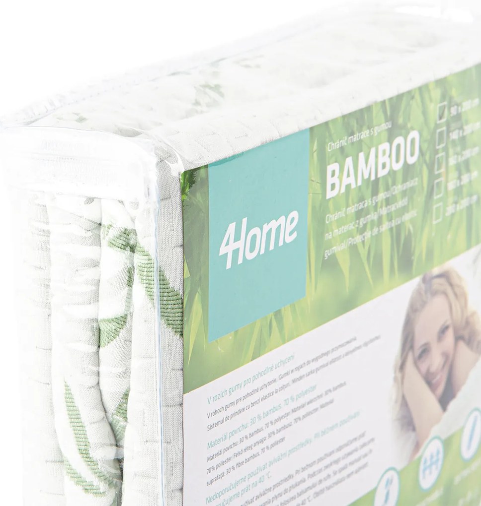 4Home Bamboo körgumis matracvédő, 160 x 200 cm