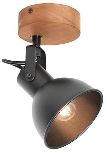 Ipari reflektor fekete fával, dönthető - Tommy