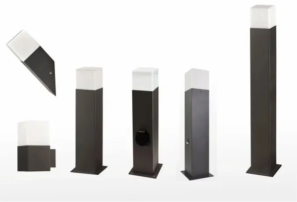 Kültéri fali lámpa NEW YORK 1xE27/12W/230V IP44 antracit