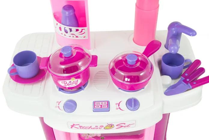 G21 játék - DELICACY gyerek konyha tartozékokkal, rózsaszín