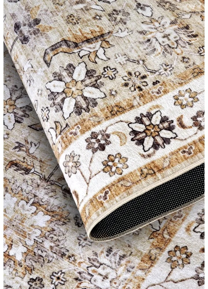 Bézs szőnyeg 80x150 cm Saveh Cream Gold – Elle Decoration