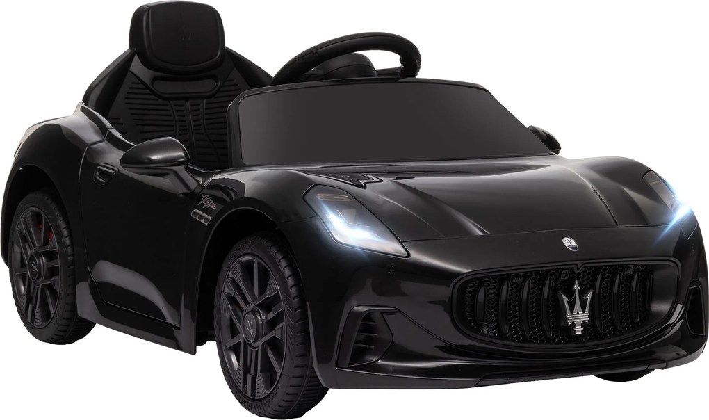 AIYAPLAY Licencált Maserati Gran Turismo Folgore Gyerek Elektromos Autó, 12V-os Elektromos Jármű 2.4G Távirányítóval, LED Fényszórók, Zene, Kürt, MP3,