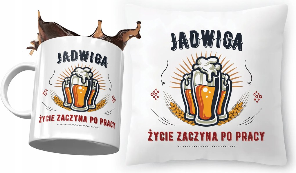 Hedvig párna ajándék bögre szett fényképes nyomtatással