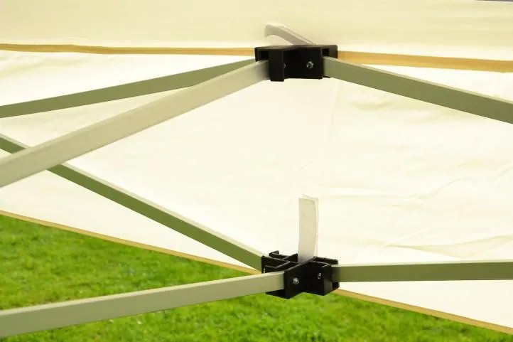 GARTHEN Kerti pavilon PROFI 3 x 3 m champagne + 4 oldalfal