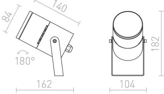 RED - Design Rendl - R11754 - LED Kültéri lámpa ROSS LED/9W/230V IP65