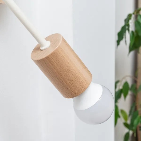 OXFORD fali lámpa 1xE27/15W/230V fenyő/krémszínű