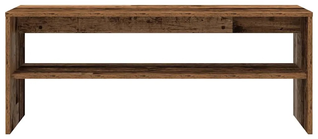 antik hatású szerelt fa TV-szekrény 100 x 40 x 40 cm