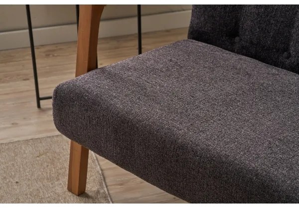 TUMI antracit kétszemélyes kanapé