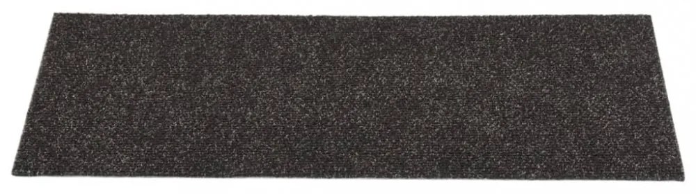 15 db barna négyszögletes öntapadó lépcsőszőnyeg 60 x 25cm