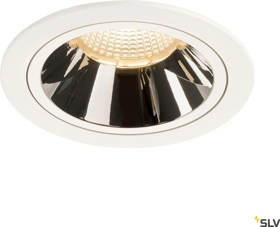 SLV 1003933 NUMINOS DL L Fürdőszobai Beépíthető Lámpa Fehér, Króm LED IP44
