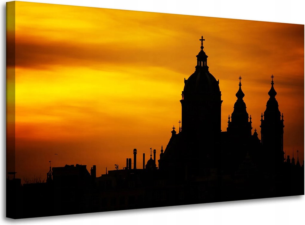 Vászonkép Építészet Naplemente 100X60