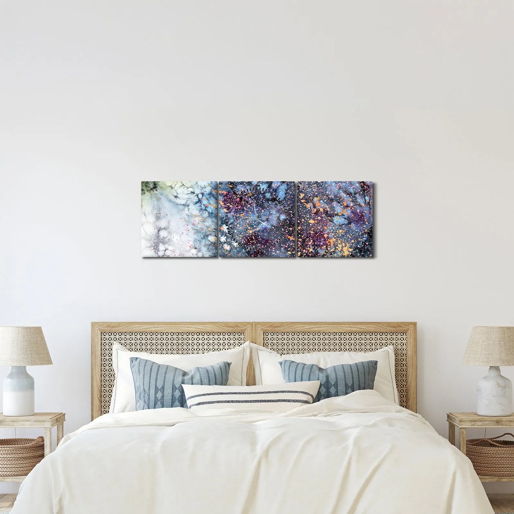 Kép - Absztrakció (órával) (90x30 cm)