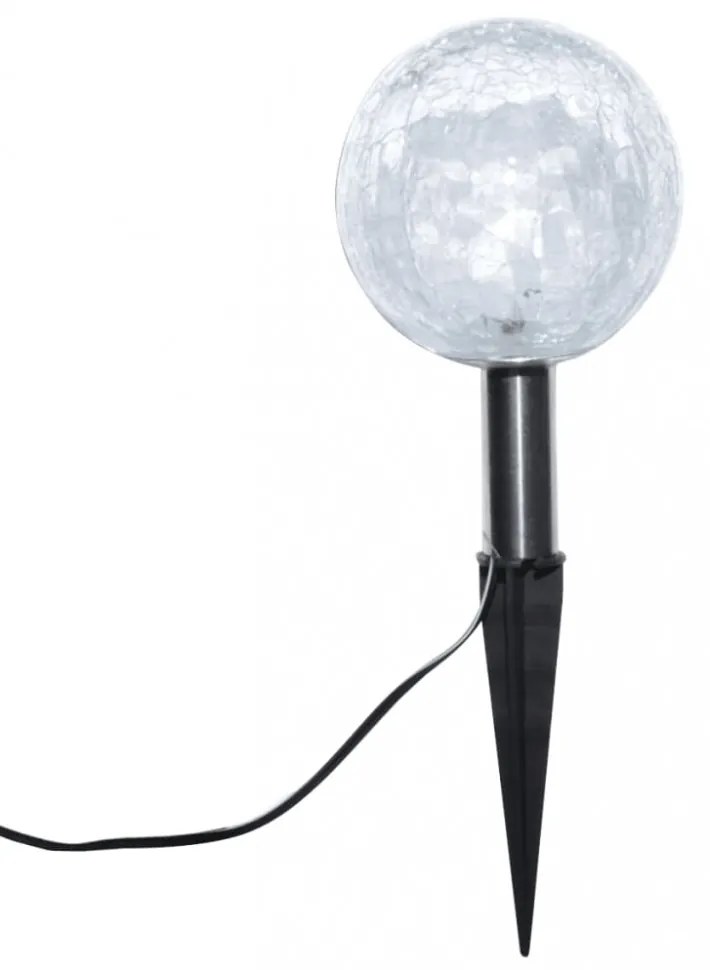 6 db LED kerti gömblámpa cövekkel és napelemmel