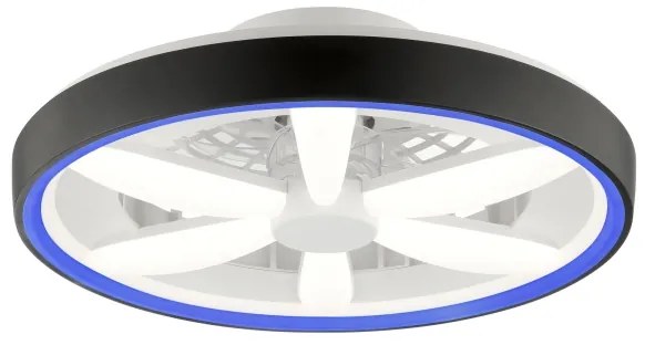 Brilliant - GAIANO LED/48W/230V RGBW mennyezeti ventilátor fekete +DO
