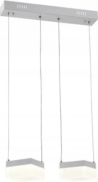 Geometrikus formájú hintákra emlékeztető mennyezeti lámpa a Gina előszobában