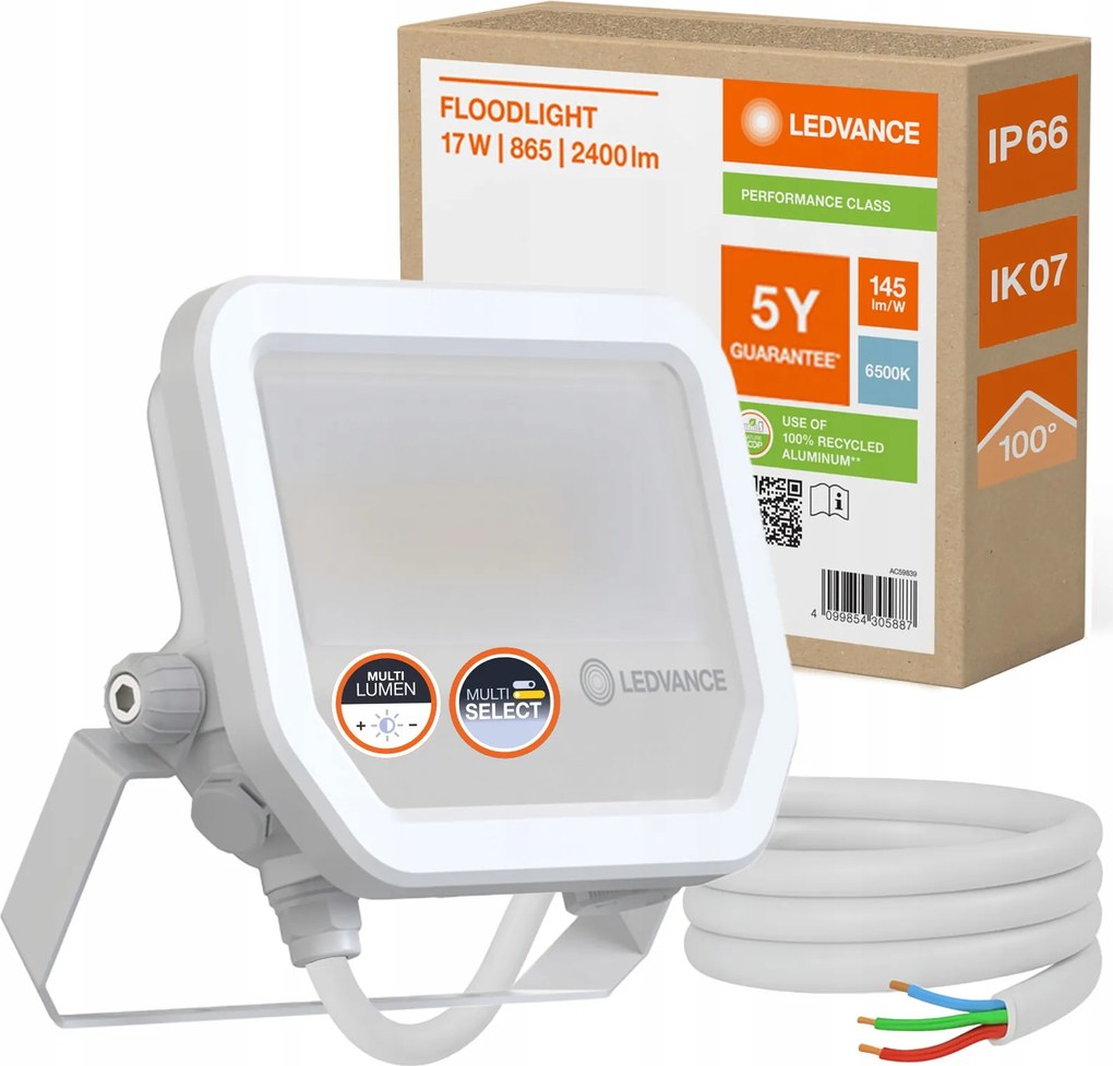 Led Reflektor Kültéri Fényvető 17W 2400lm 6500K IP66