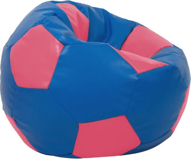 Baby Ball babzsákfotel - műbőr - kék/rózsaszín - 70 liter R