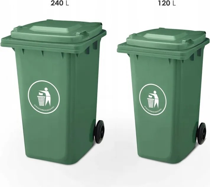 Hulladéktároló 240L ZÖLD