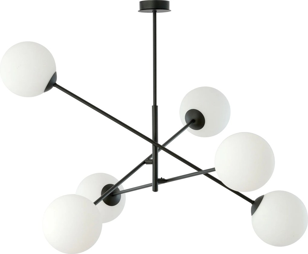 Emibig modern függeszték linear fehér fekete emi1169/6