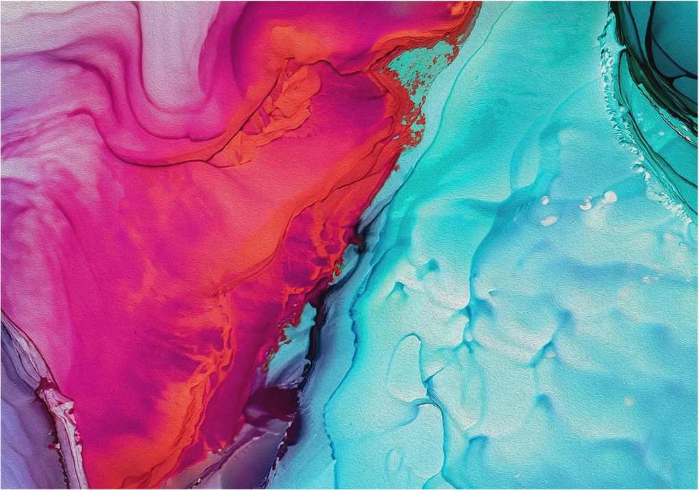 Fotótapéta Flizelin Dekoratív az irodába Színes hullám 312x219 Ragasztó