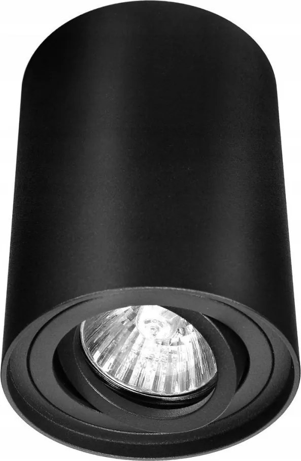 DOMENOLED 164 TUBA Hengeres Mennyezeti Lámpa Fekete LED IP20