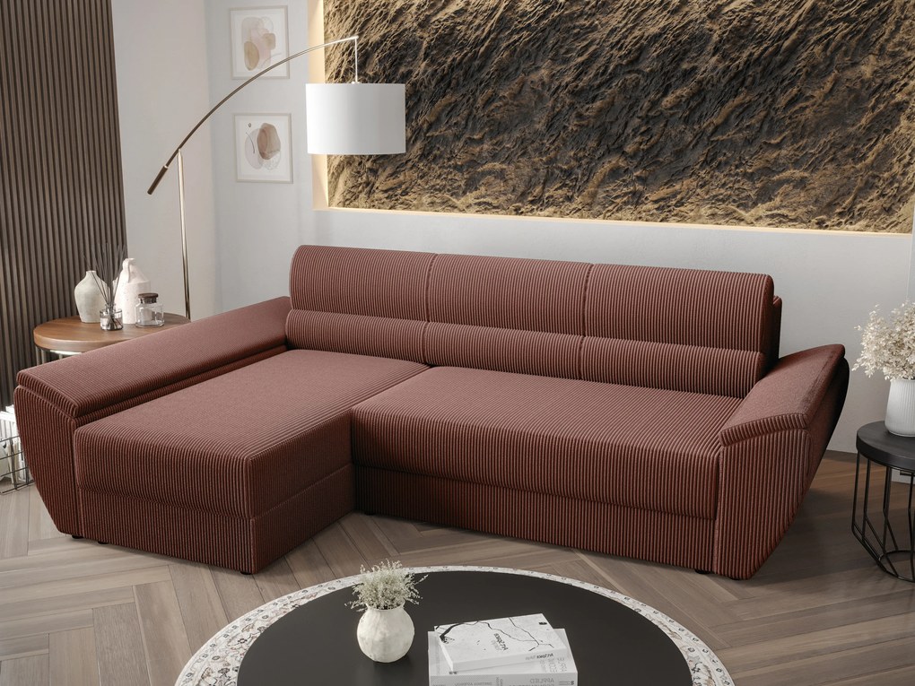 Sarok ülőgarnitúra Radiant L3 (barna) (B). 1062242