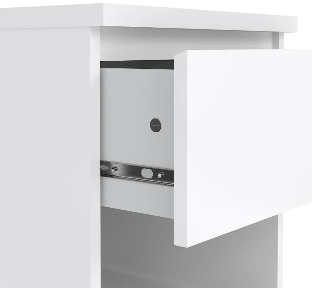 Simplicity éjjeliszekrény, fehér fényes