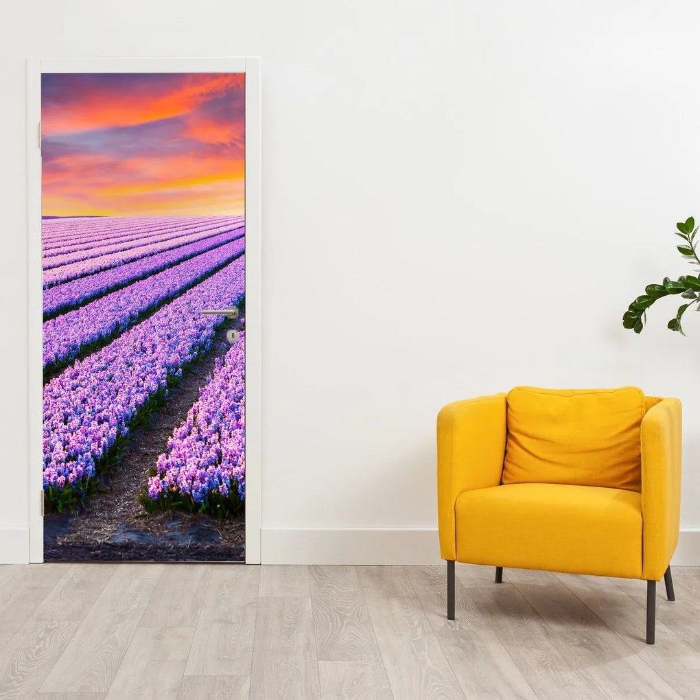 Fotótapéta ajtóra - Virágfarm (95x205cm)