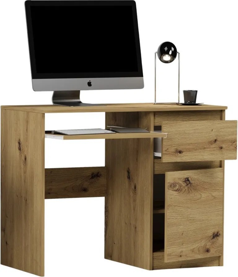 Fiókos íróasztal 90x40x75cm tölgy FUR1953-2