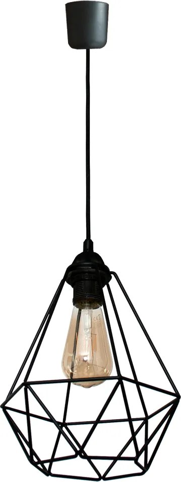 Mennyezeti lámpa lógó csillár túlnyúlás Gyémánt Loft fekete fehér led lámpa