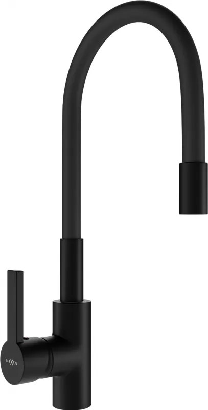 Mexen Flex fekete konyhai csaptelep - 670900-70
