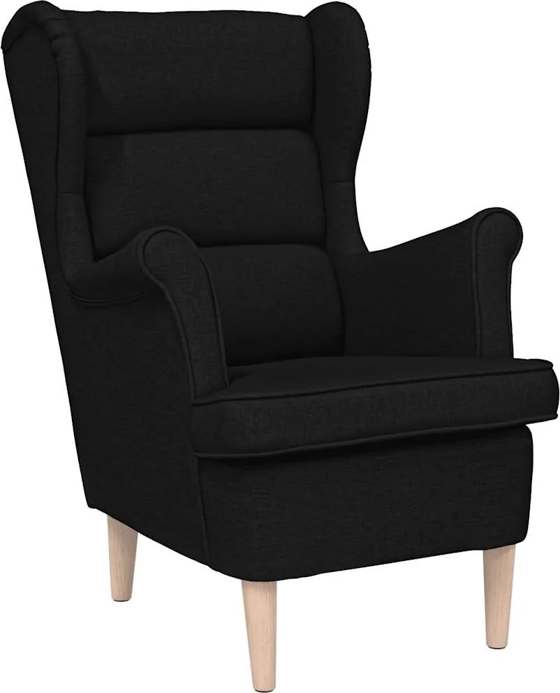 vidaXL fekete szövetfotel 74 x 84 x 100 cm