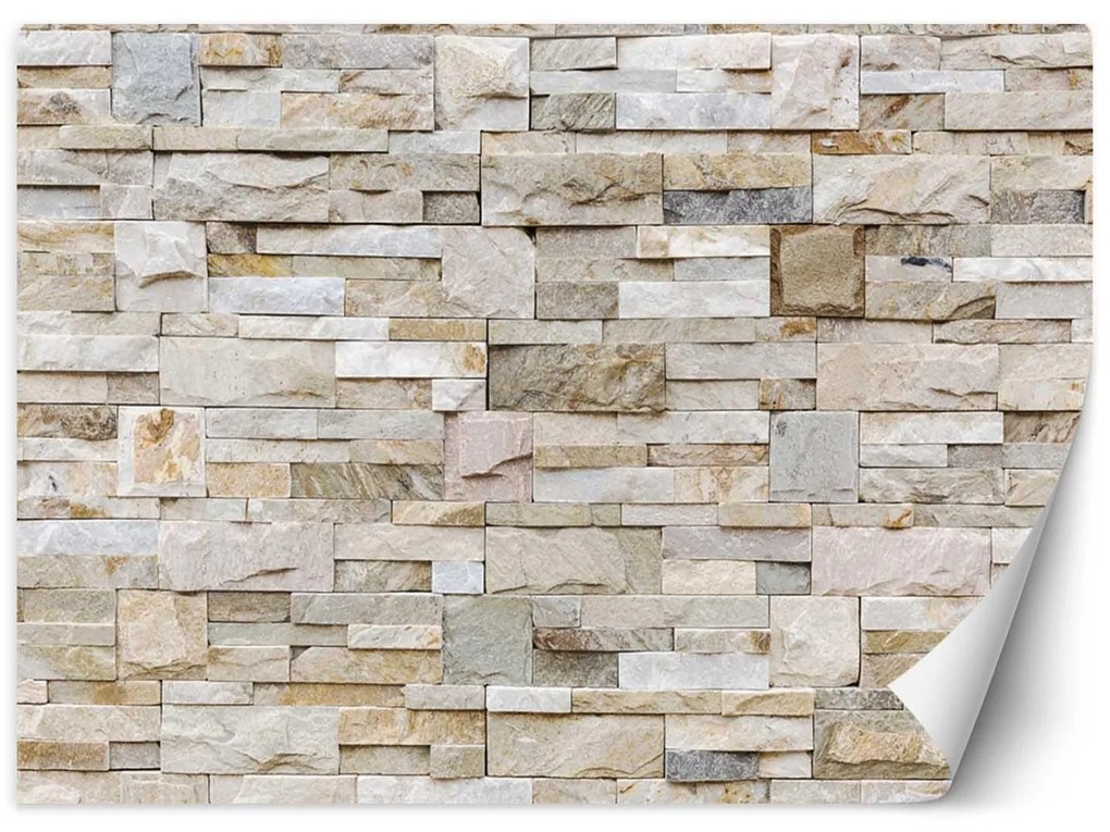 Gario Fotótapéta Bézs homokko fal Anyag: Vlies, Méret: 450 x 315 cm