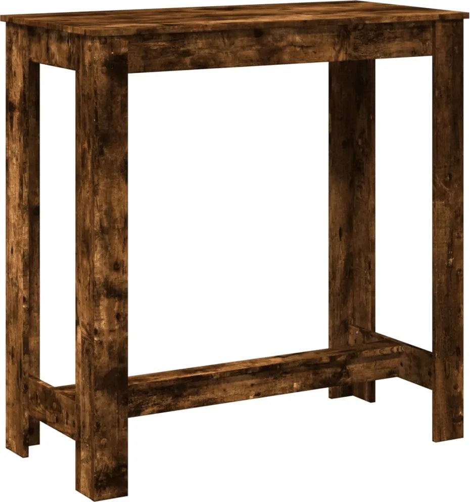 vidaXL füstös tölgy színű szerelt fa bárasztal 102 x 50 x 103,5 cm