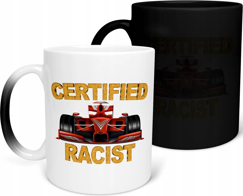 Mágikus Bögre Certified Racist Vicces Ajándék 330ml Csomagolás