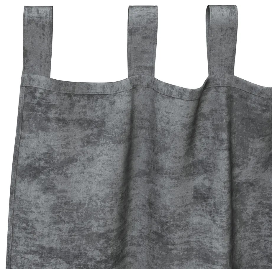 Vellvet Függönyök 2 db Gombokkal Szürke 225x140 cm