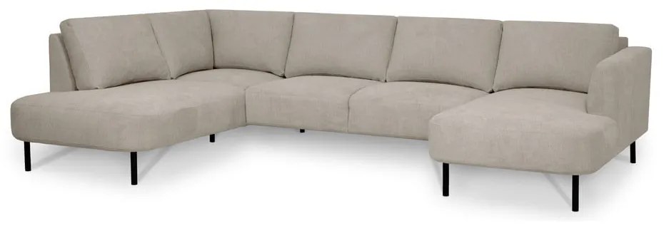 Bézs sarokkanapé (bal oldali-U alakú) Hero – Scandic